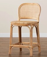 Beachcrest Home Jayce Rattan Jayce Bar & Counter Stool New in Box $499