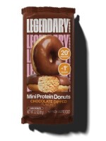 Legendary Foods Protein Donuts - Chocolate Dipped Flavored, 2.2 oz New Best by 5/2027