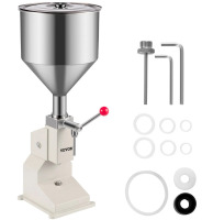 VEVOR Manual Liquid Filling Machine 5-110ml, Manual Filling Machine,adjustable Cream Filling Machine, Bottle Filler Machine with a 11.5 L Hopper for Filling Liquid, Perfume, Drink, and Cosmetic New In Box $299