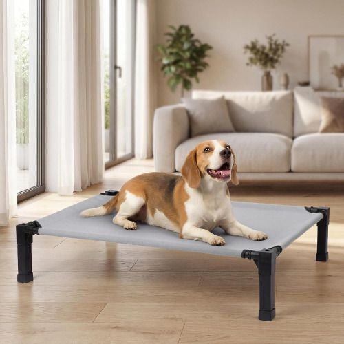 Pettycare Elevated Outdoor Dog Bed, Raised Dog Bed with Steel Framed 42" x 30" x 7" Cooling Elevated Pet Cot with Non-Slip Feet, and Waterproof, Washable, Breathable Teslin Mesh New in Box $79