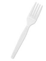Monogram Medium Weight Plastic Forks, 1000 Count New In Box