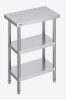 VEVOR Stainless Steel Food Prep Table, 14 x 24 x 34 Inch Commercial Kitchen Worktable, with 2 Adjustable Undershelf, Heavy Duty Prep Table Metal Work Table for BBQ, Kitchen, Home, and Garage New in Box $199