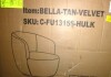Wade Logan 27" Wide Upholstered Velvet Small Swivel Barrel Accent Chair in Beige New in Box $699 - 2