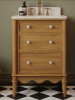 Highbury Furnishings Juliette 24" Scallop Single Bathroom Vanity | Enhanced Natural Oak | Cultured Marble Countertop New in Box $1099