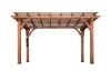 Backyard Discovery 10 ft. x 14 ft. Traditional All Cedar Wood Outdoor Patio Pergola Shade Structure 2 Boxes $1399