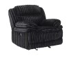 Homelegance Dyersburg Black Corduroy Manual Glider Recliner New Shelf Pull $699
