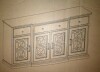 Walker Edison Landon 60-Inch Tiered Fretwork Sideboard TV Stand New in Box $1299 - 2