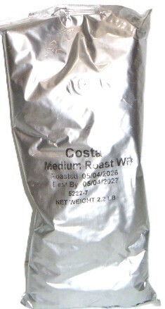 Costa Medium Roast Whole Bean Coffee, 2.2 lb New Best by 5/2027