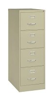 WorkPro&reg; 26-1/2"D Vertical 4-Drawer Legal-Size File Cabinet, Putty / Workforce Heavy Duty 5 Drawer Vertical File Cabinet, Letter Size, 63.98"H x 14.9"W x 26.5"D, Black / Assorted New In Box $599