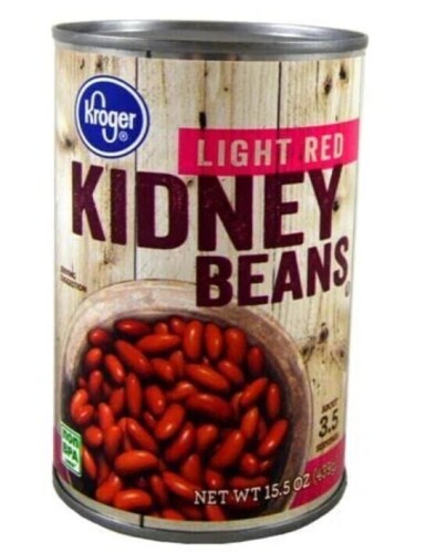 Kroger Light Red Kidney Beans, 15.5 oz New Best by 6/2029
