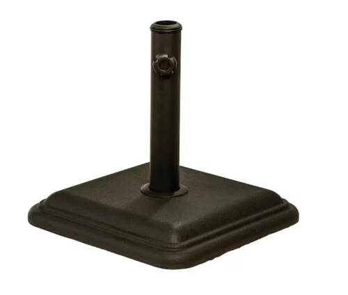 USW US Weight 26 lbs. Prefilled Concrete Square Outdoor Patio Umbrella Base in Brown New In Box $79