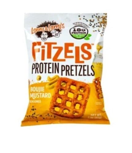 LENNY & LARRY'S BOUJIE MUSTARD / Pizza Palooza FITZELS PROTEIN PRETZELS 3 OZ BAG Assorted