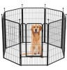 Giantex 48 inch Dog Fence with Door, 8 Panels Dog Playpen for Outside Large Dogs, Portable Pet Playpen Fencing Enclosures, Heavy Duty Metal Camping Fences for the Yard (8 Panels, 48 inch) New In Box $299