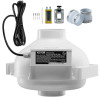 VEVOR 4 to 4.5 inch Radon Fan Installation Kit, Quiet 260CFM Radon Mitigation Fan System Kit with 2 Couplers, Pressure Indicator, Waterproof Inline Duct Fan Exhaust Fan for Indoor Outdoor Ventilation New In Box $199