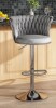 Mercer41 Velvet Upholstered Bar Chair With Black Metal Legs, Backs And Footrest Counter Height Bar Stool, Modern Bar Chair For Kitchen Island, Dining Room New In Box $299