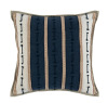 Villa by Classic Home 20" x 20" Appliqued Cotton Blend Throw Pillow New In Box $99