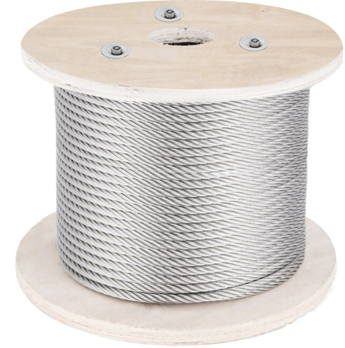 VEVOR 316 Stainless Steel Cable, 500FT Stainless Steel Wire Rope of 5/32 Inch Diameter and 1x19 Construction, 3300 LBS Breaking Strength Steel Cable for Outdoor Railing Decking DIY Balustrade New In Box $299