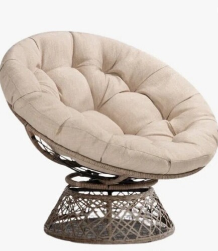 Bayou Breeze Ariyelle Swivel Papasan Accent Chair with Extra Thick Cushion $499