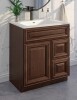 Vanity Atelier 30'' Bathroom Vanity Sink Base with Drawers Cabinet in Maple Walnut New Shelf Pull $499