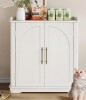 Tucker Murphy Pet Cat Litter Box Enclosure Furniture With Removable Dividers New In Box $299