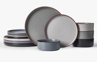 Gracie Oaks 12 Piece Stoneware Dinnerware Set - Service for 4 New In Box $199