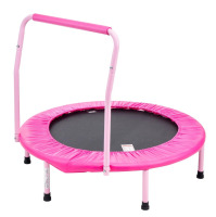 VEVOR 36" Kids Trampoline, 3FT Indoor Outdoor Trampoline, Foldable Mini Trampoline with Handle, Rebounder Trampoline for Toddlers, Birthday Gift for 3+ Years Children, Pink New In Box $99