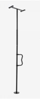VEVOR Floor-to-Ceiling Transfer Pole, Tension Mounted Bathroom Grab Bar with Anti-Slip Curve Handle, 300 Lbs Capacity Security Pole for Elderly, Ideal Senior Safety Pole for 7-10 Ft Ceilings, Black New In Box $299