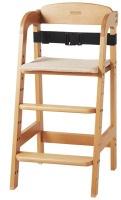 VEVOR Wooden High Chair for Babies & Toddlers, Convertible Adjustable Feeding Chair, Eat & Grow High Chair with Seat Cushion, Portable Baby Dining Booster Seat, Beech Wood Toddler Chair, Natural New In Box $199