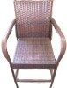 Nuu Garden Brown Wicker Outdoor Bar Stool, Patio Rattan Bar Chair Bar Height Dining Chair with Armrests and Backrest $299 - 2
