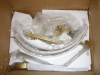 Ebern Designs Ciriclio 5 - Light 18.35" Iron Dimmable Drum Linen Blend Chandelier With White Fabric Shade For Bedroom New In Box $599 - 2