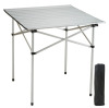 VEVOR Folding Camping Table, Outdoor Portable Side Tables, Lightweight Fold Up Table, Aluminum Ultra Compact Work Table with Carry Bag, For Cooking, Beach, Picnic, Travel, 24x16 inch, Silver New In Box $99