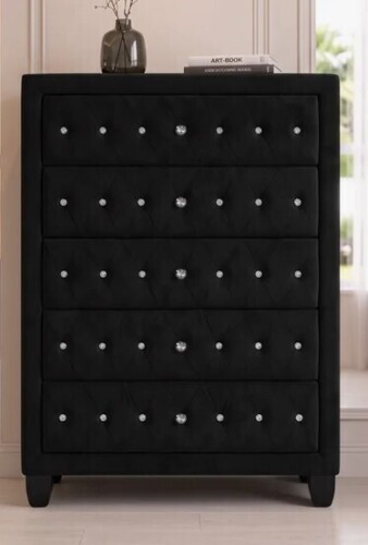 Rosdorf Park Rausch 5 Drawer 36'' W Chest in Black New in Box $1399