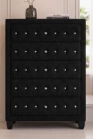 Rosdorf Park Rausch 5 Drawer 36'' W Chest in Black New in Box $1399