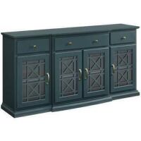 Walker Edison Landon 60-Inch Tiered Fretwork Sideboard TV Stand New in Box $1299