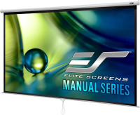 Elite Screens Manual Series, 150-INCH 16:9, Pull Down Manual Projector Screen with AUTO LOCK, Movie Home Theater 8K / 4K Ultra HD 3D Ready $499