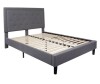 Flash Furniture Queen Light Gray Tufted Bed with Headboard New In Box $499