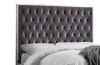 Meridian Lexi Grey Velvet King Size Headboard New In Box $1199