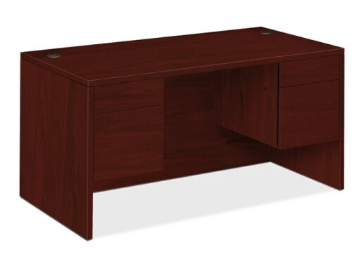 HON 10500 Series Double Pedestal Desk, Mahogany New In Box $1099