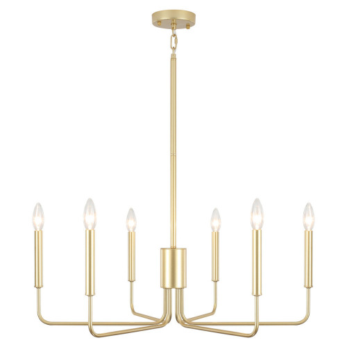 Gracie Oaks Roxsanne 6 Light Dimmable Classic / Traditional Chandelier Rustic Linear Candle-Style Kitchen Island Light Fixture New In Box $499