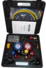 VEVOR 4 Way AC Gauge - AC Manifold Gauge Set for R134A R22 R12 R410A Refrigerant, Freon Gauges with 5ft Hoses, Couplers, Can Tap Works on Car Auto Freon Charging and Evacuation New In Box $99 - 2