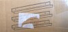 SONGMICS LWS061W01 Set of 3 Hanging Wall Shelf Living Room Decoration 60 cm Length Floating Shelf for Photo Frames Living Room Office Bathroom Kitchen White New In Box $89 - 2
