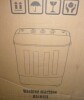 Erivess Compact Mini Twin Tub 18lbs Washing Machine, Drying Rack&10 Hangers 11 lbs Washer Mini Compact Laundry Machine and 7 lbs Spinner, Semi-automatic Clothes Washer Combo for Dorms, Apartment (Blue) New In Box $199 - 2