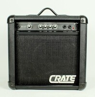 Crate BX-15 12-Watt 1x8" Bass Practice Amp 2000s - Black On Working $199