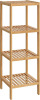 SONGMICS 4-Tier Bamboo Shelf, Freestanding Bathroom Storage Rack Organizer for Shoes and Plants, 13 x 13 x 38.9 inches, Light Bamboo New In Box $89