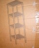 SONGMICS 4-Tier Bamboo Shelf, Freestanding Bathroom Storage Rack Organizer for Shoes and Plants, 13 x 13 x 38.9 inches, Light Bamboo New In Box $89 - 2