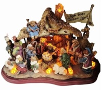 The Boyds Bears Nativity Pageant Electric Holiday Decoration On Working $99