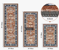 Bungalow Rose Machine Washable Non Slip Kitchen Mats (3-Piece Set) $99