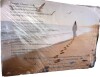 Red Barrel Studio&reg; Large Footprints Canvas Wall Decor - Footprints In The Sand Poem Paintings, Christian Wall Artwork Pictures For Home Decor, Jesus Art Wrapped Canvas Print With Pine Frame, 24&times;48 Inches New In Box $299 - 2