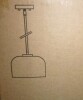 Hokku Designs Allenstown 1-Light Dimmable Glass Single Dome Kitchen Island Pendant New In Box $299 - 2
