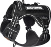 PET MARVEL Heavy Duty Dog Harness with Handle, No Pull Adjustable Outdoor Vest with Metal Buckles, MOLLE Panel & Reflective Strips Size Large: 24 to 37-in Chest New In Box $79